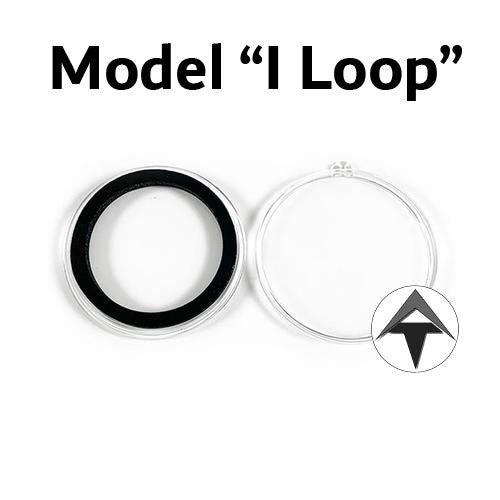 Model "ILoop" AirTite Coin Holders With Black Rings (33MM 42MM)