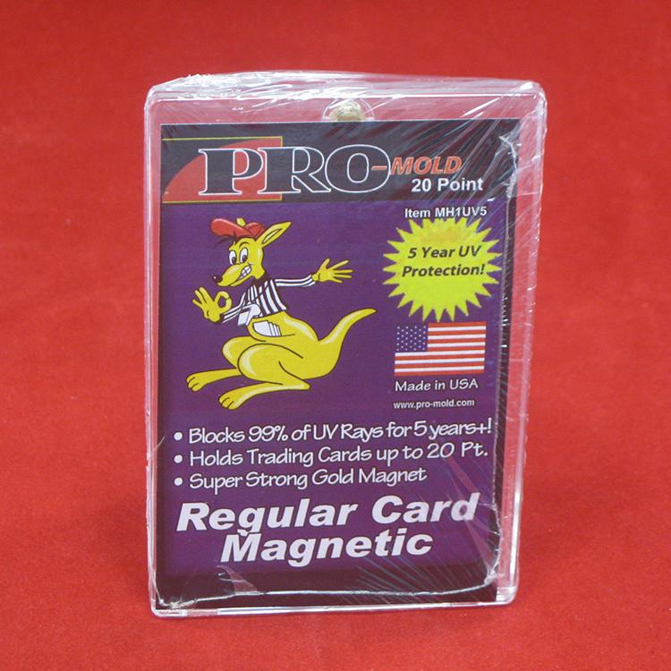Pro-Mold 3RD GEN Magnetic Trading Card Holder – 55pt, Standard Size, Clear, UV Protection