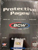 BCW 4 Pocket Pages for Modern/Small Currency