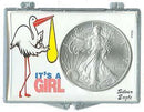 Marcus Snap Lock Silver Eagle: It's A Girl