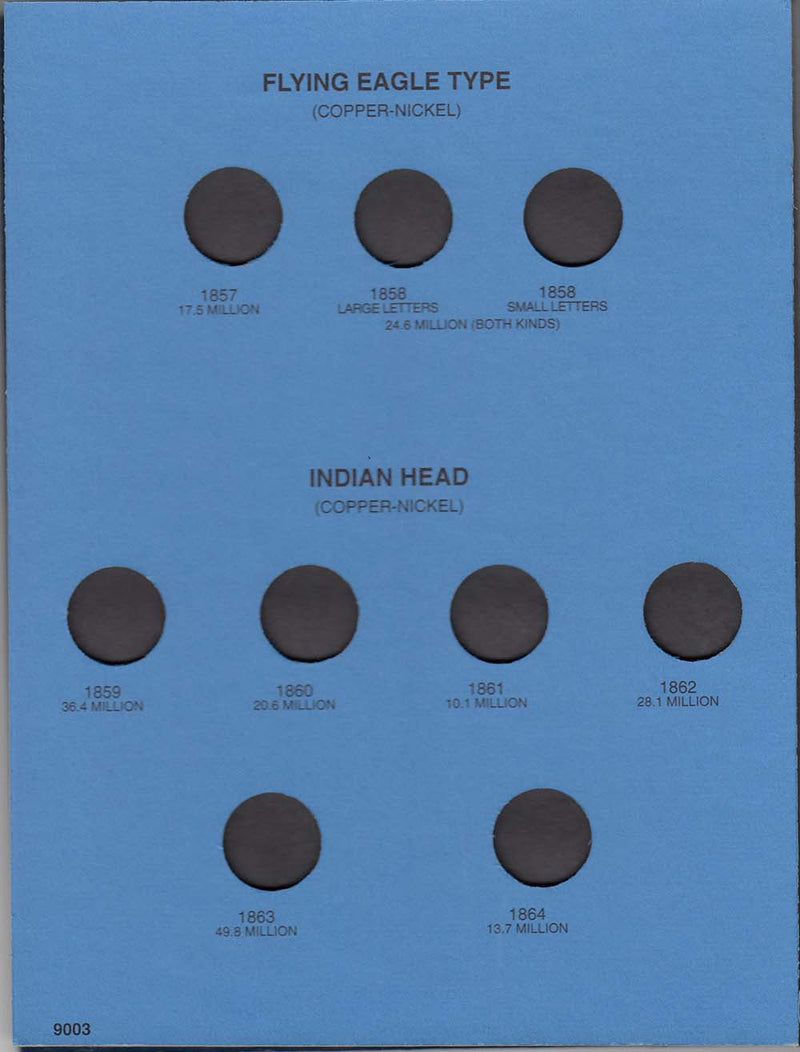 Whitman Folder: Indian Head Cents 1857-1909