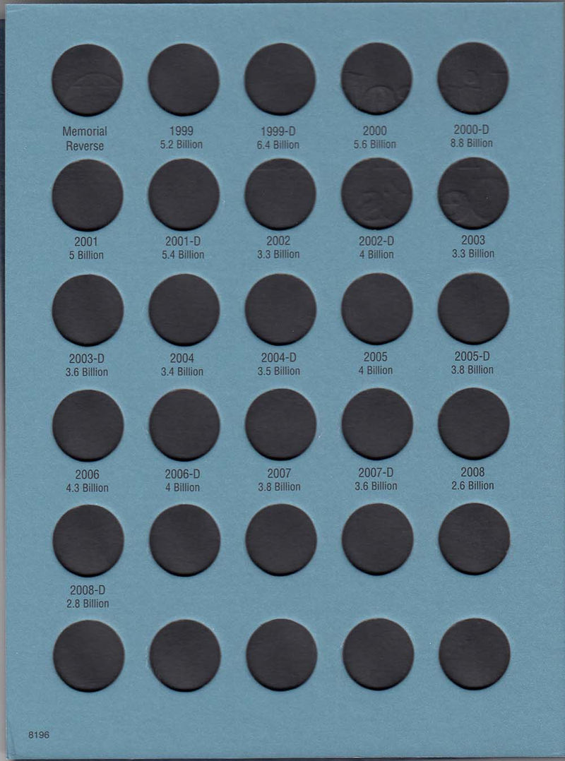 Whitman Folder: Lincoln Memorial Cents #2 1999-2008 #8196