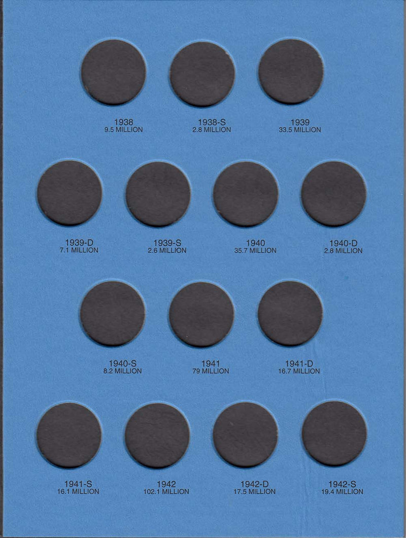 Whitman Folder: Washington Quarters #1: 1932-1947 #9018