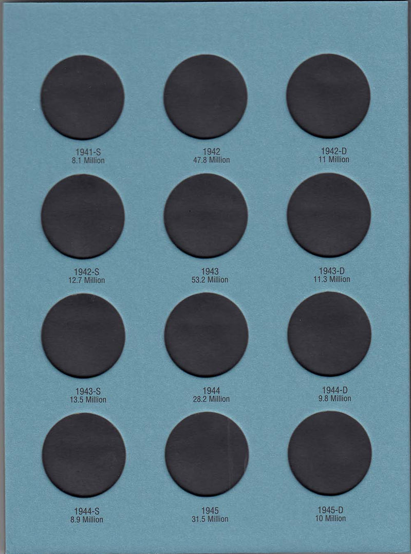 Whitman Folder: Walking Liberty Half Dollars #2- 1937-1947 #9027