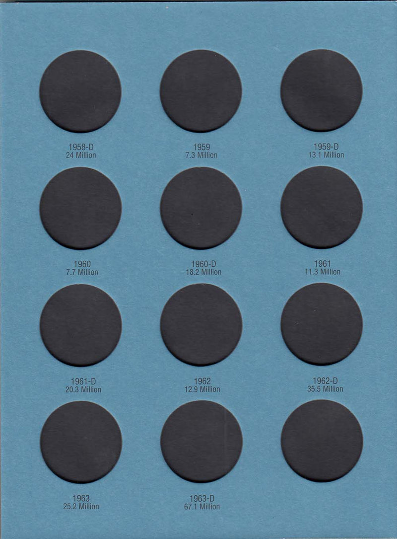 Whitman Folder: Franklin Half Dollars- 1948-1963