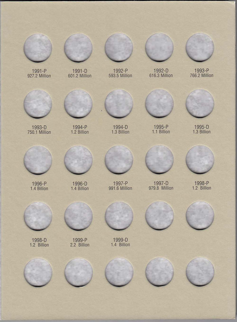 Harris Folder: Roosevelt Dimes #2 1965-1999 #2685