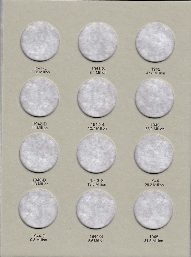 Harris Folder: Walking Liberty Half Dollars #2 1937-1947 #2694