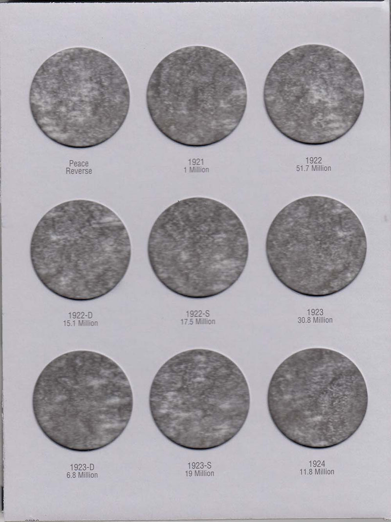 Harris Folder: Peace Dollars 1921-1935