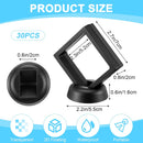 3D Black Floating Diagonal  Frame Display Case With Stand  -  SMALL