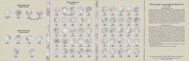Harris Folder: Indian Head Cents 1857-1909