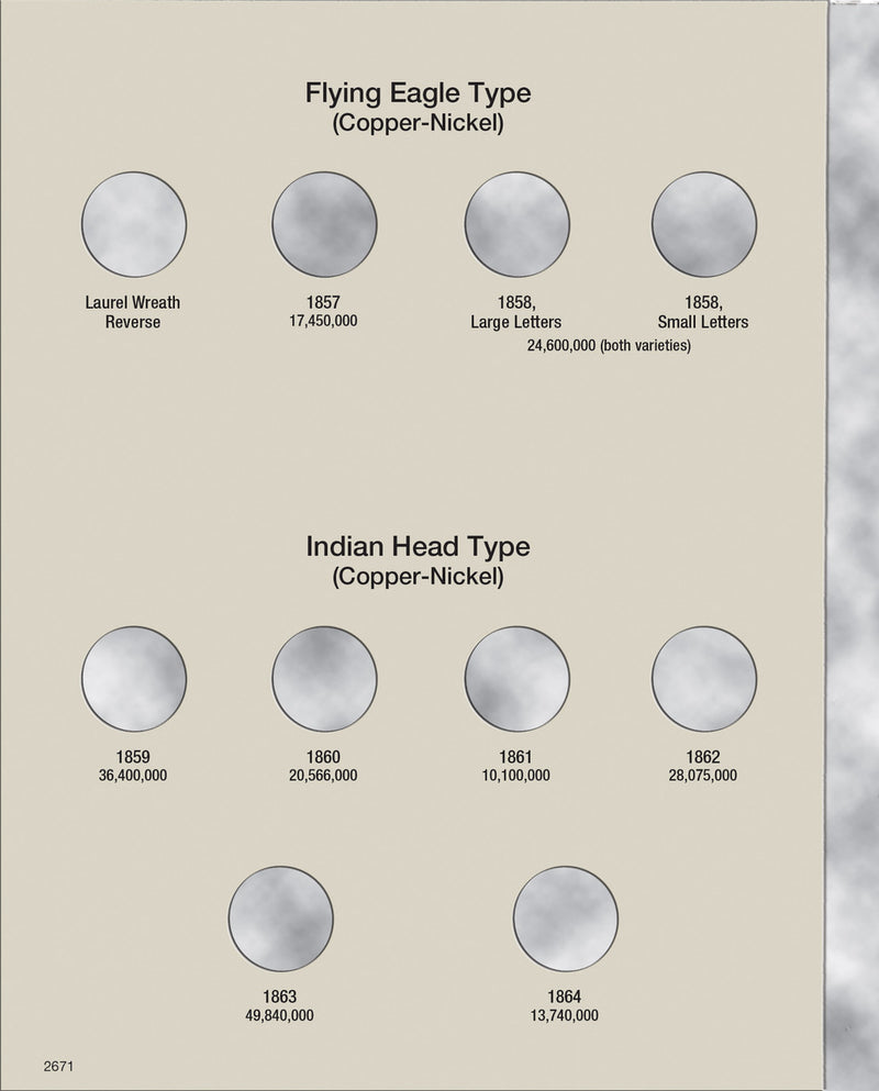 Harris Folder: Indian Head Cents 1857-1909
