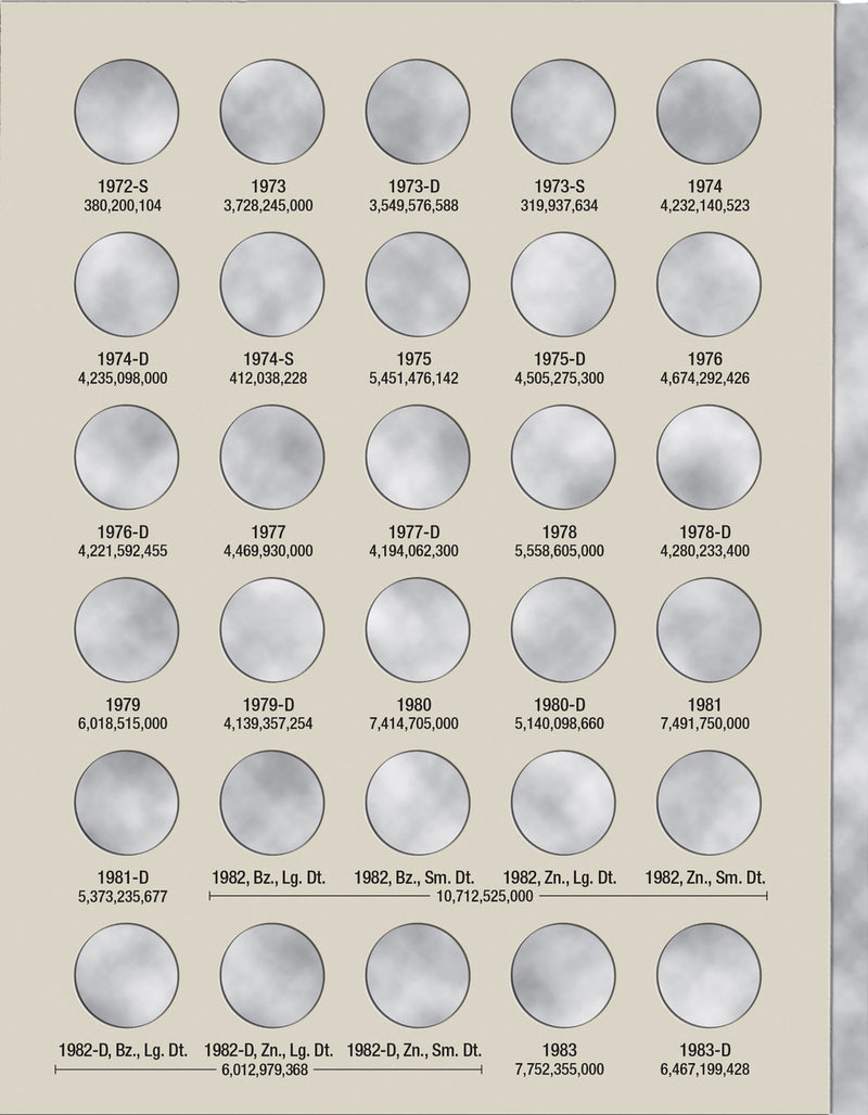 Harris Folder: Lincoln Memorial Cents #1 1959-1998 #2675