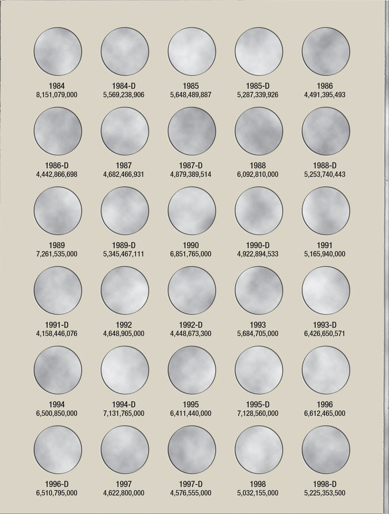 Harris Folder: Lincoln Memorial Cents #1 1959-1998 #2675
