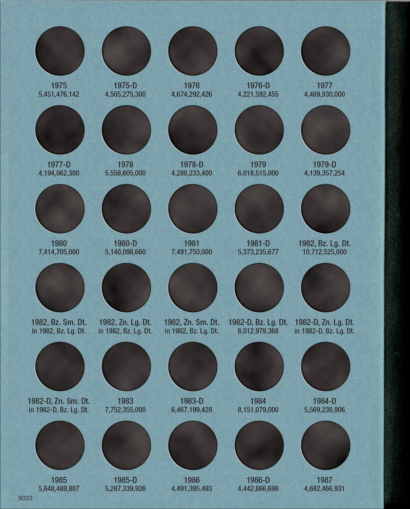 Whitman Folder: Lincoln Cents #3 1975-2013 #9033