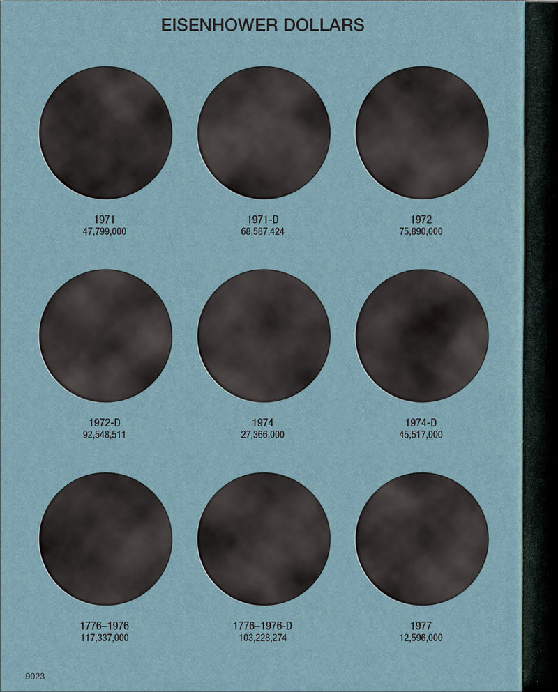 Whitman Folder: Eisenhower/Susan B Dollars- 1971-1999