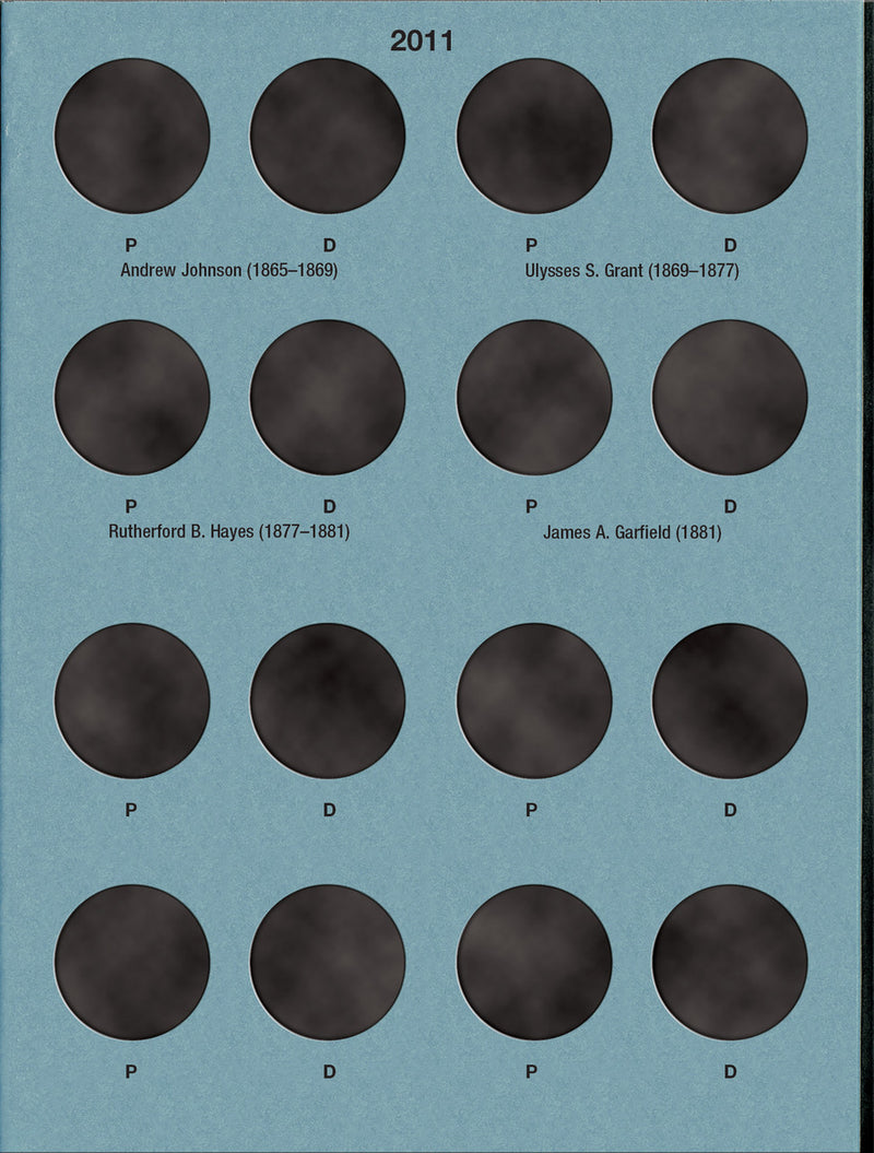 Whitman Folder Presidential Dollar Vol 1 P&D 2007-2011