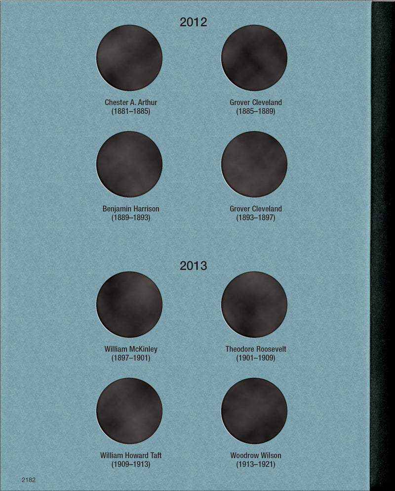 Whitman Folder Presidential Dollar #2 2012- #2182