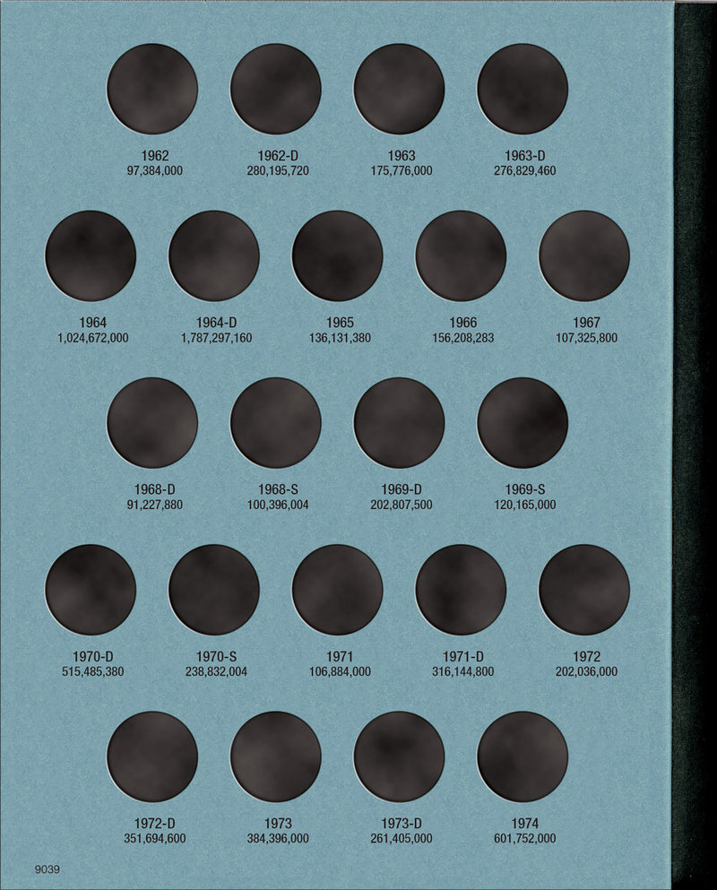 Whitman Folder: Jefferson Nickels #2: 1962-1995 #9039