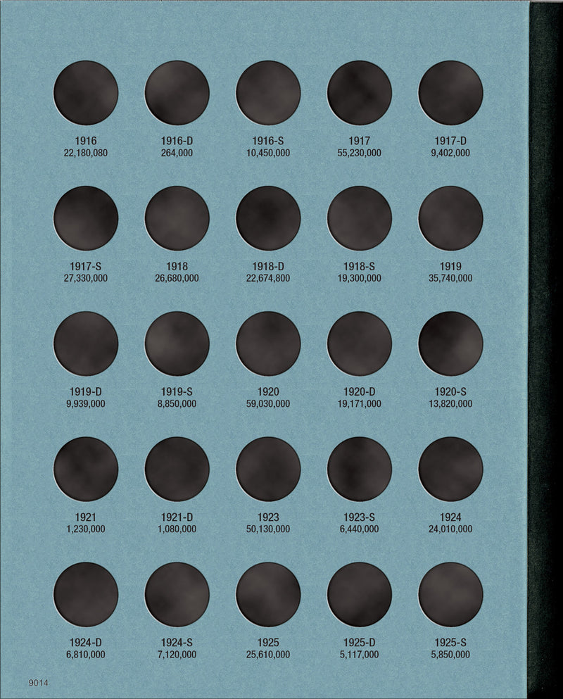 Whitman Folder: Mercury Dimes: 1916-1945