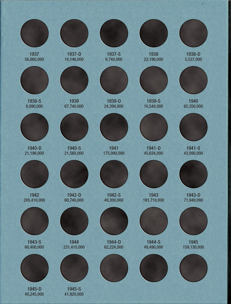Whitman Folder: Mercury Dimes: 1916-1945