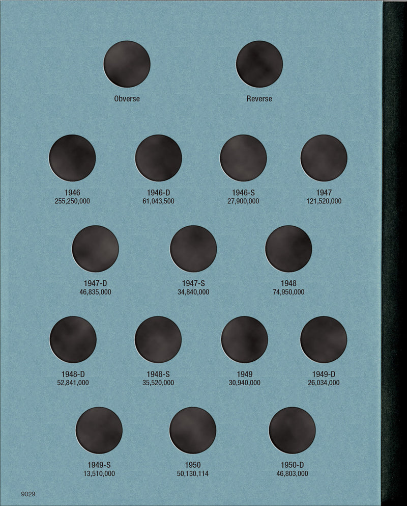 Whitman Folder: Roosevelt Dimes #1: 1946-1964 #9029