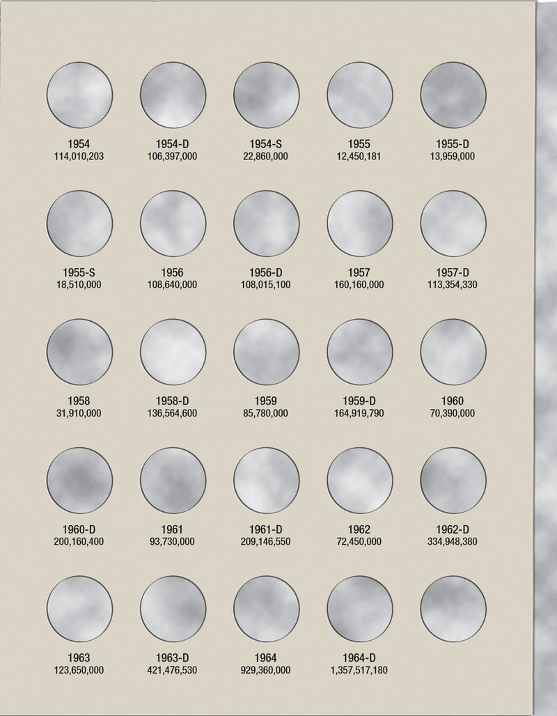 Harris Folder: Roosevelt Dimes #1 1946-1964 #2684