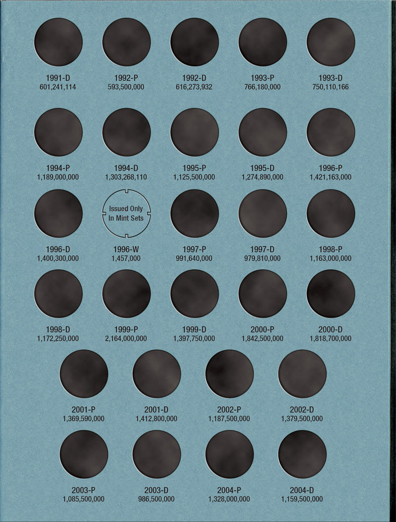Whitman Folder: Roosevelt Dimes #2: 1965-2004 #9034