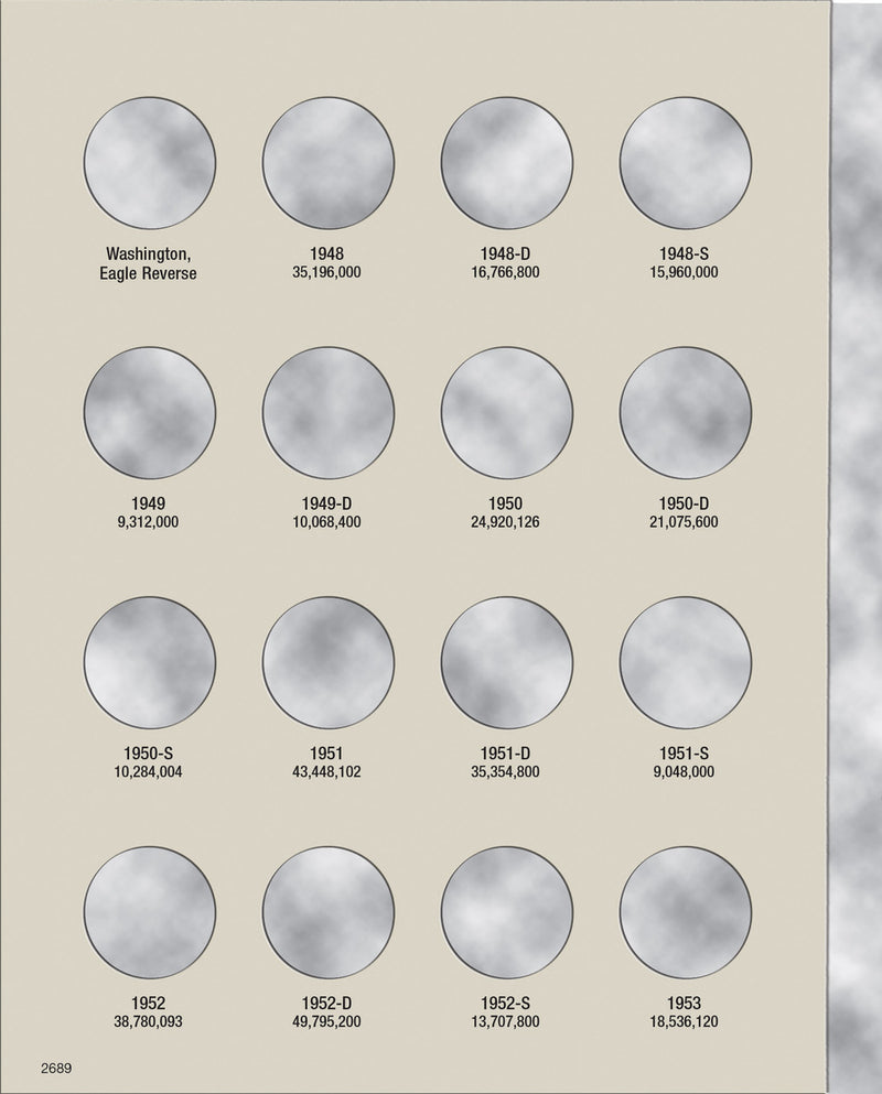 Harris Folder: Washington Quarters #2 1948-1964 #2689