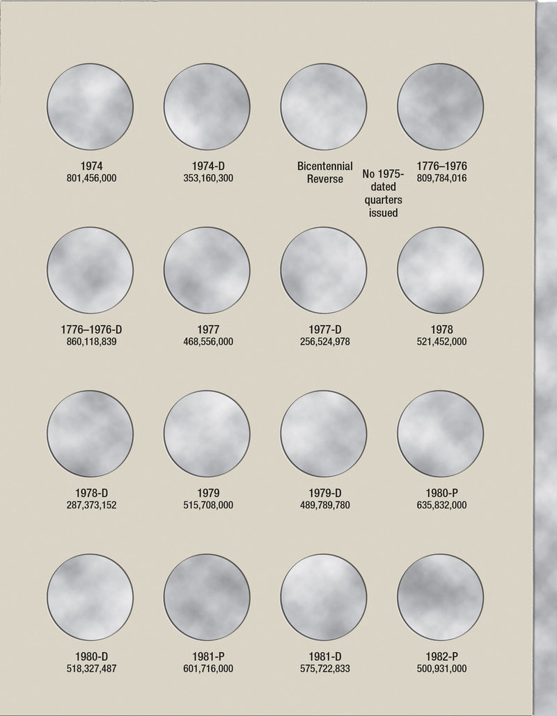 Harris Folder: Washington Quarters #3 1965-1987 #2690