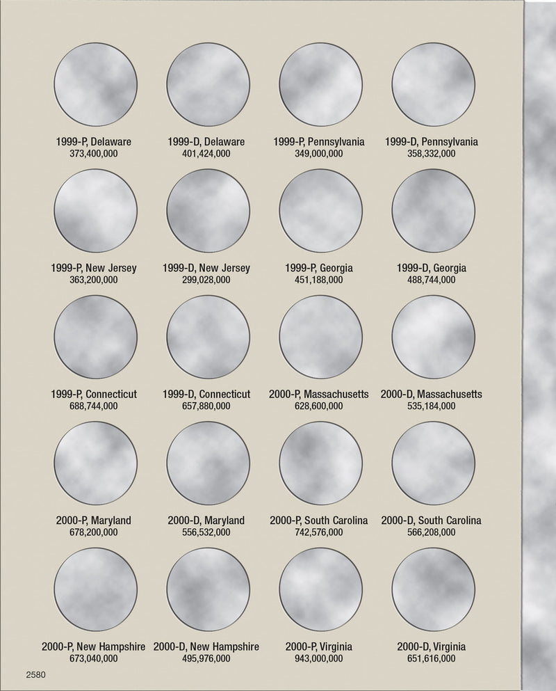 Harris Folder: State Quarters (50 openings) 1999-2003