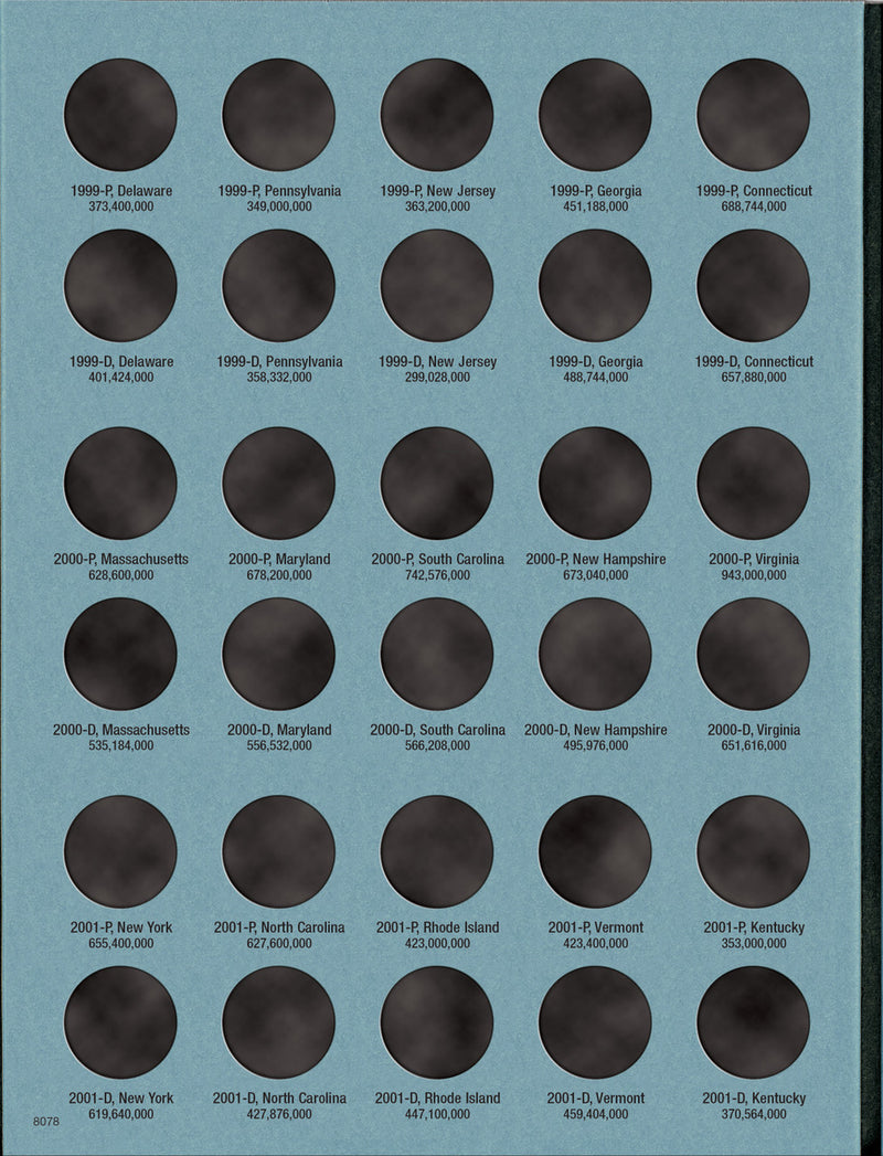 Whitman Folder: States & Territorial Quarters Deluxe- 1999-2009