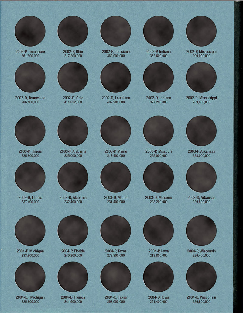 Whitman Folder: States & Territorial Quarters Deluxe- 1999-2009