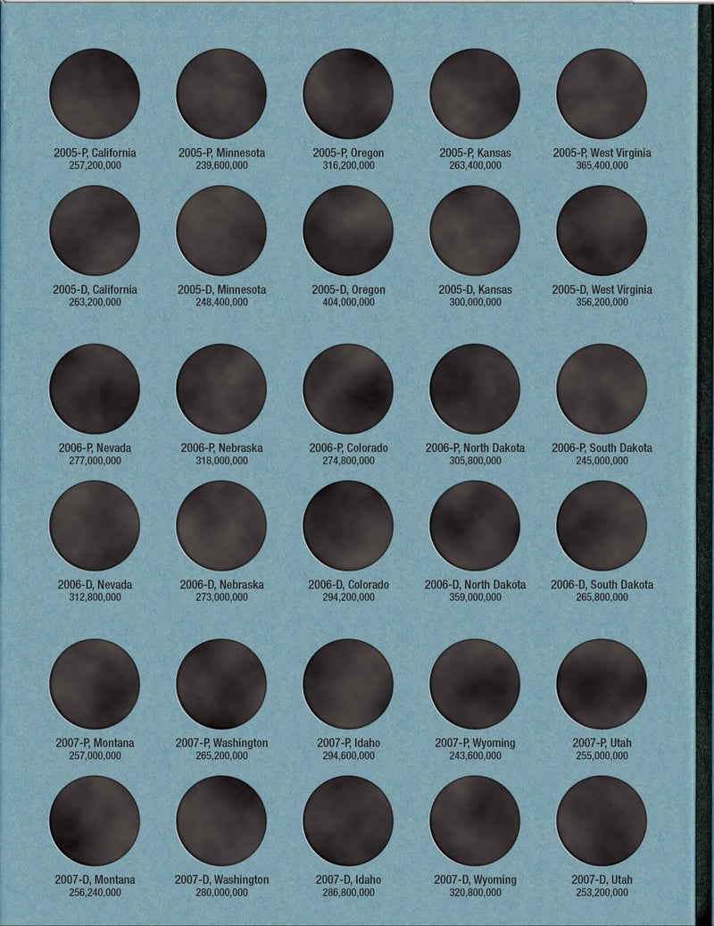 Whitman Folder: States & Territorial Quarters Deluxe- 1999-2009