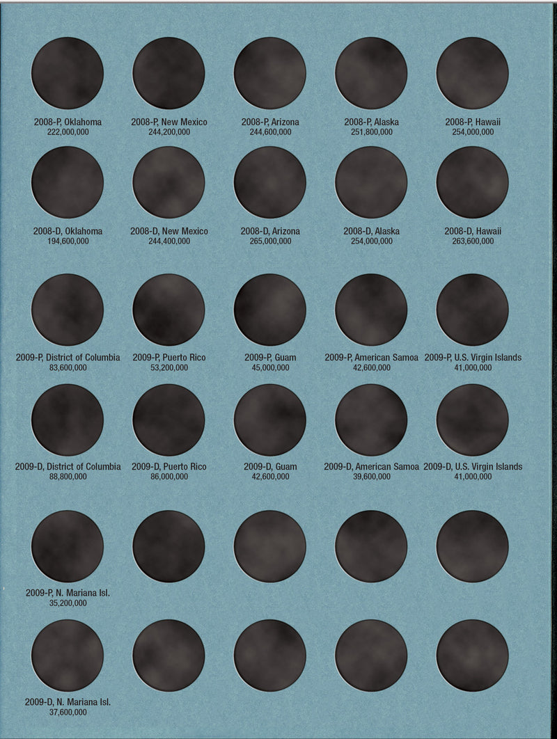 Whitman Folder: States & Territorial Quarters Deluxe- 1999-2009