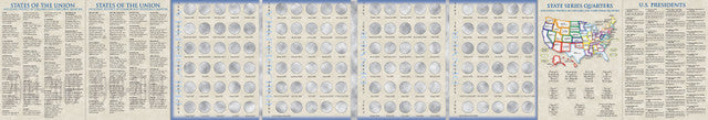 Harris Folder: State Quarters (120 openings) 1999-2009