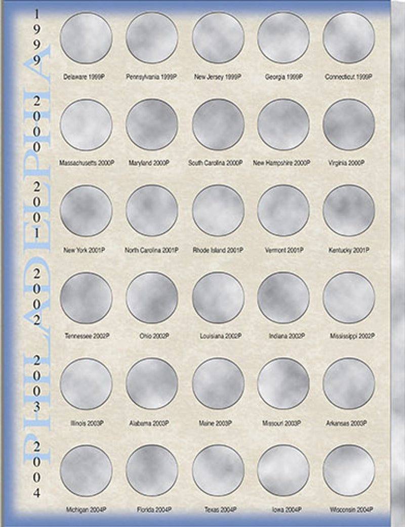 Harris Folder: State Quarters (120 openings) 1999-2009