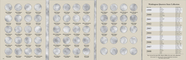 Harris Folder: State Quarters (50 openings) 2004-2008