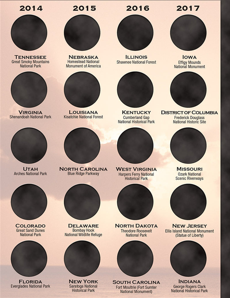 Whitman Folder: National Parks 4 Color 2010-2021