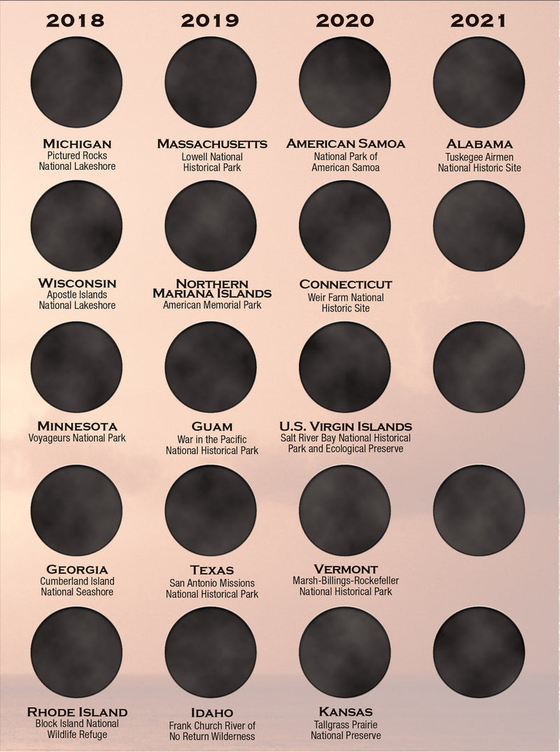 Whitman Folder: National Parks 4 Color 2010-2021