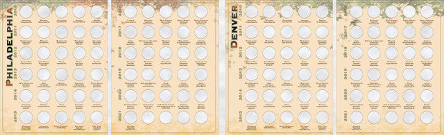 Whitman Folder: National Parks Quarter Four Panel 2010-2021 P&D