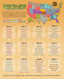 Whitman Folder: National Parks Quarter Four Panel 2010-2021 P&D