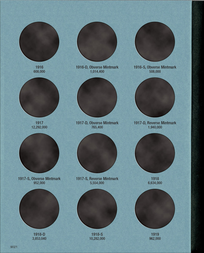 Whitman Folder: Walking Liberty Half Dollars #1- 1916-1936 #9021