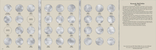 Harris Folder: Kennedy Half Dollars #2 1985-1999 #2697