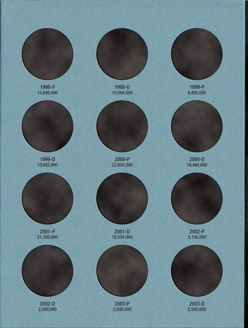 Whitman Folder: Kennedy Half Dollars #2: 1986-2003 #9698