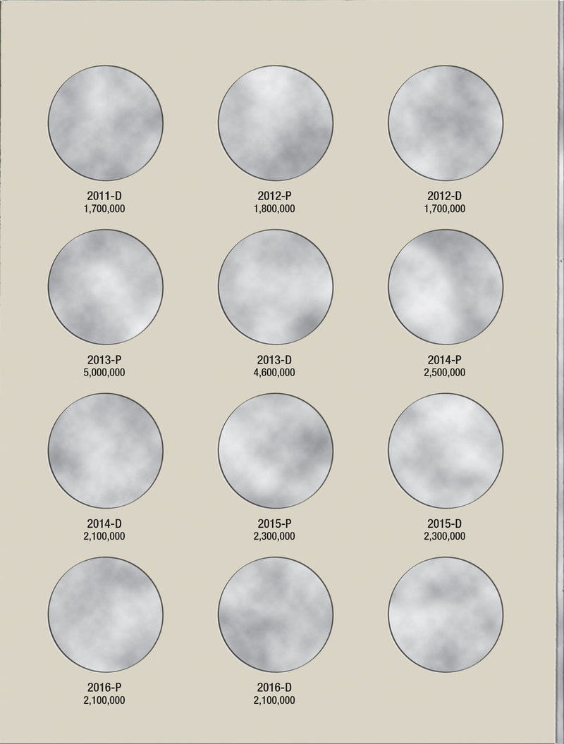 Harris Folder: Kennedy Half Dollars #3 2000-2016 #2942