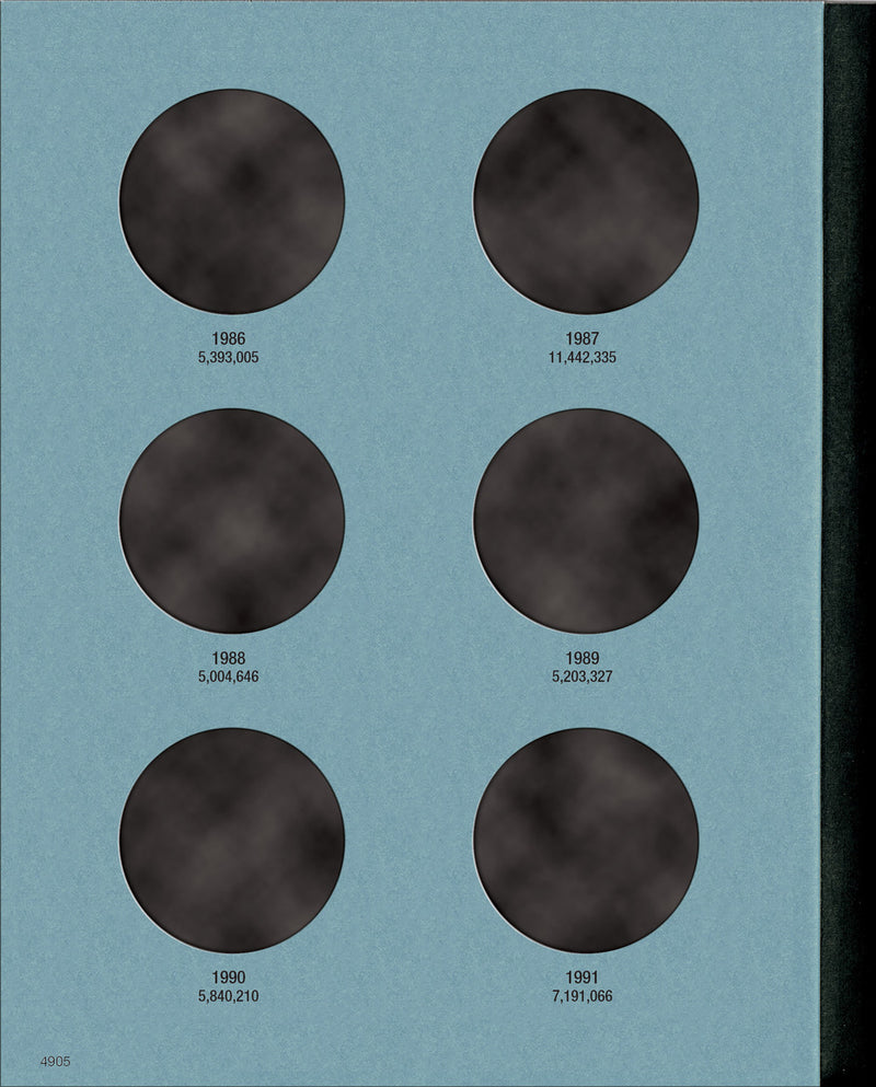 Whitman American Silver Eagles Folder, Volume One 1986-2003