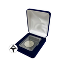 Single Slab Box - Blue Leatherette