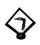 3D Black Floating Diagonal  Frame Display Case With Stand  -  LARGE