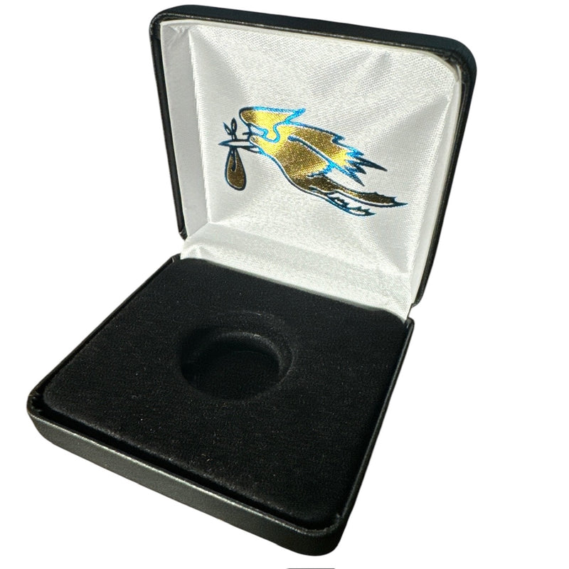 LSB1 Black Leatherette Display Box - Blue Stork