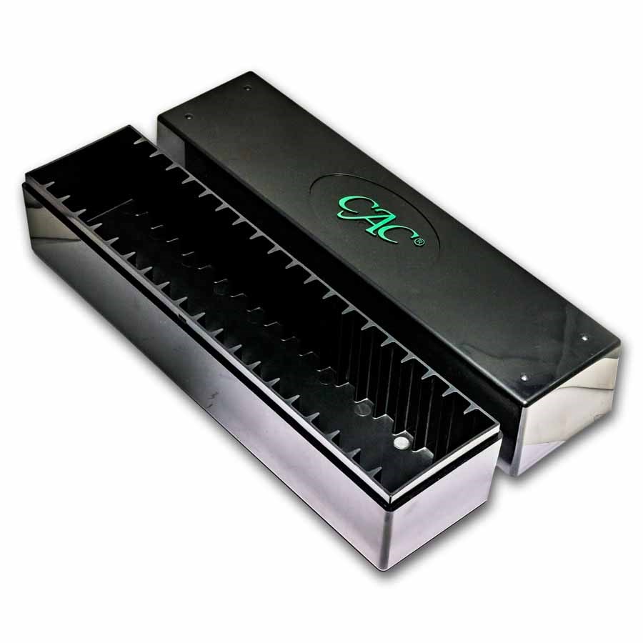 Cac Machine Box CAC Universal Slab Storage Box for 20 PCGS, CAC, NGC, & Guardhouse Coi